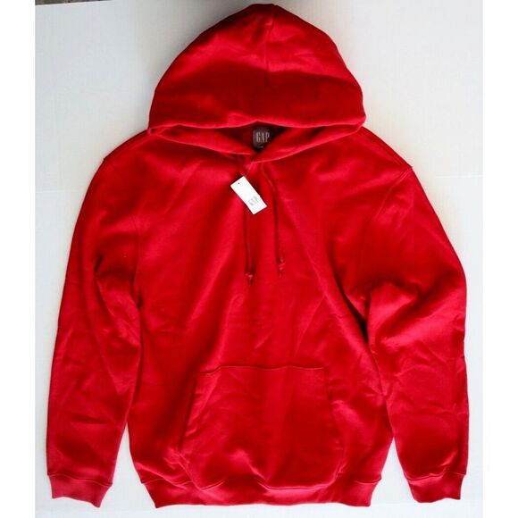 GAP 829202-01 Men's Sz Medium Red Vintage Soft Fleece Pullover Hoodie - Picture 7 of 8